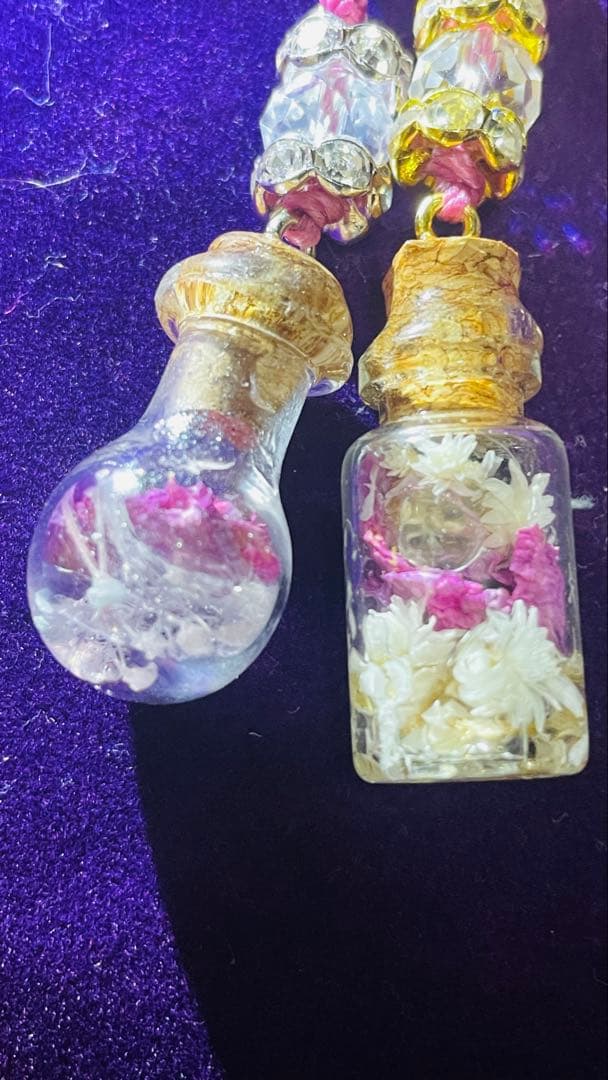 紫音✨河津桜ガーネットルースお守り 紫音様オリジナルポーション✨お纏め