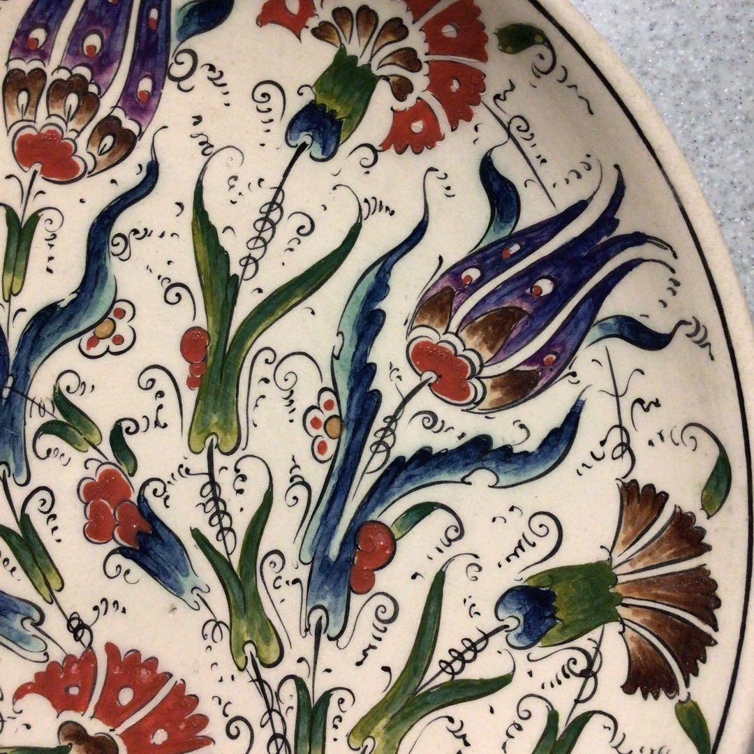 トルコ　アンティーク　飾り皿