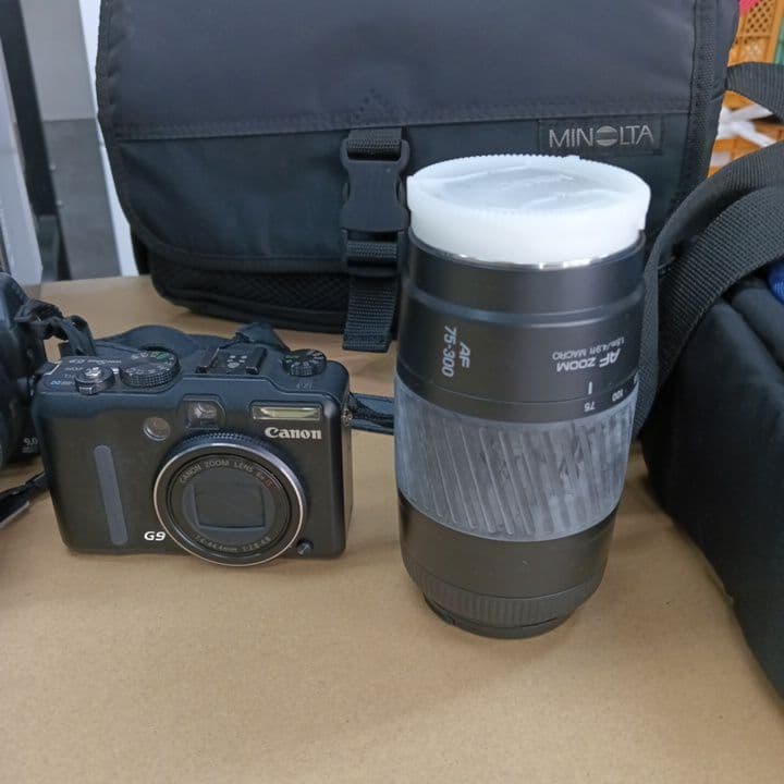 カメラ3台　レンズ　ケース　セット　ジャンク