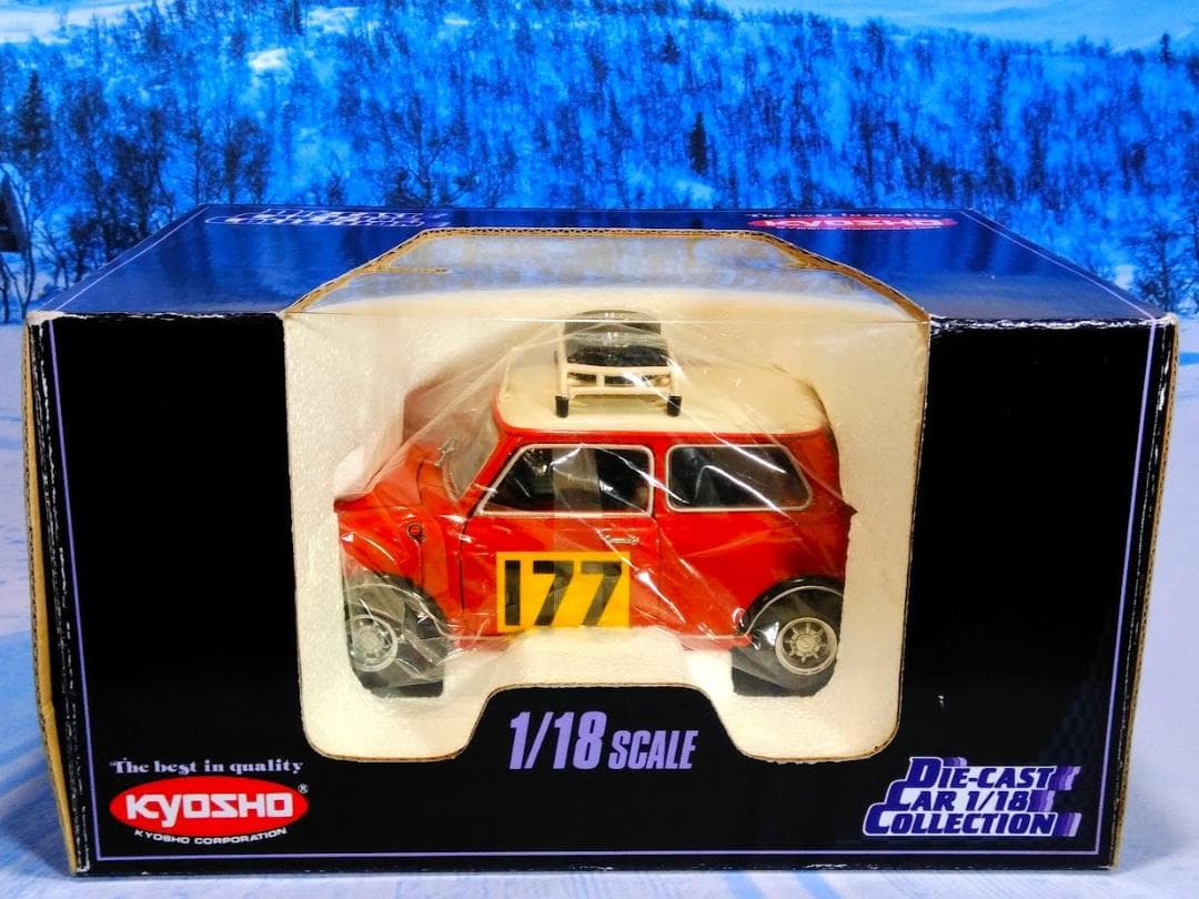 1/18 京商 モーリス ミニ クーパー 1275S　'67 モンテカルロラリー