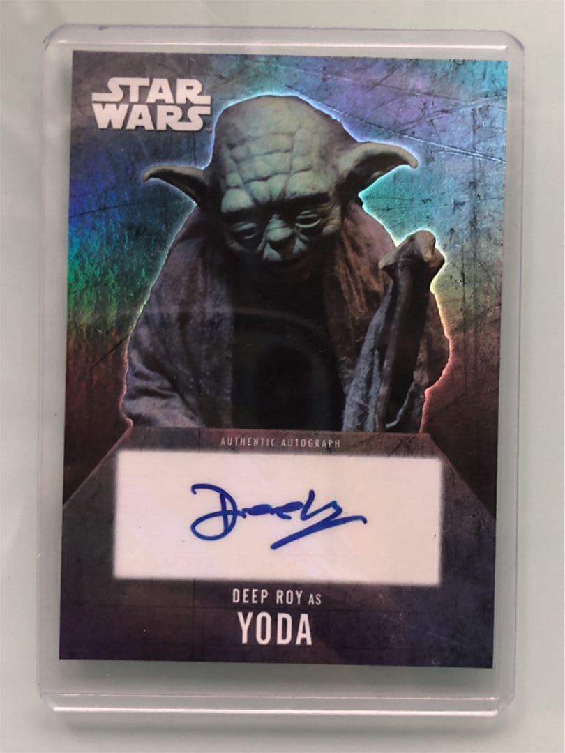 Topps社製 スターウォーズ ヨーダ、ボバ・フェット 直筆サインカード