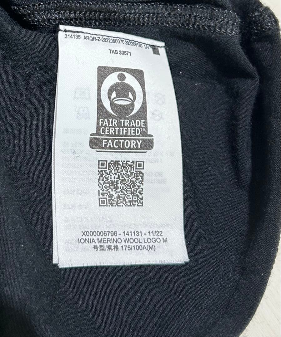 ARC'TERYX IONIA MERINO WOOL LOGO M メンズM