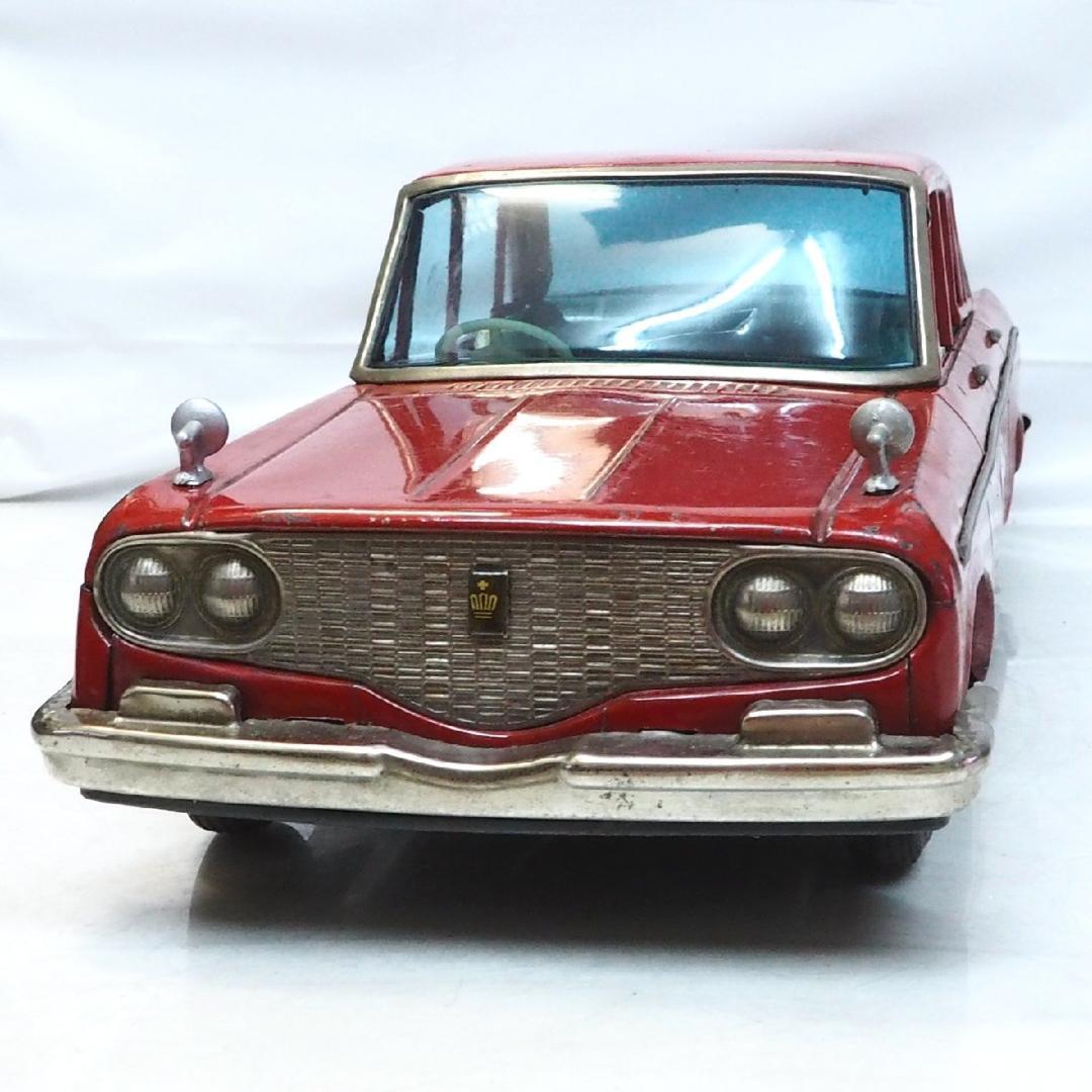 米澤【2代目トヨペット クラウン 赤 特大サイズ】tinブリキtoy car箱無