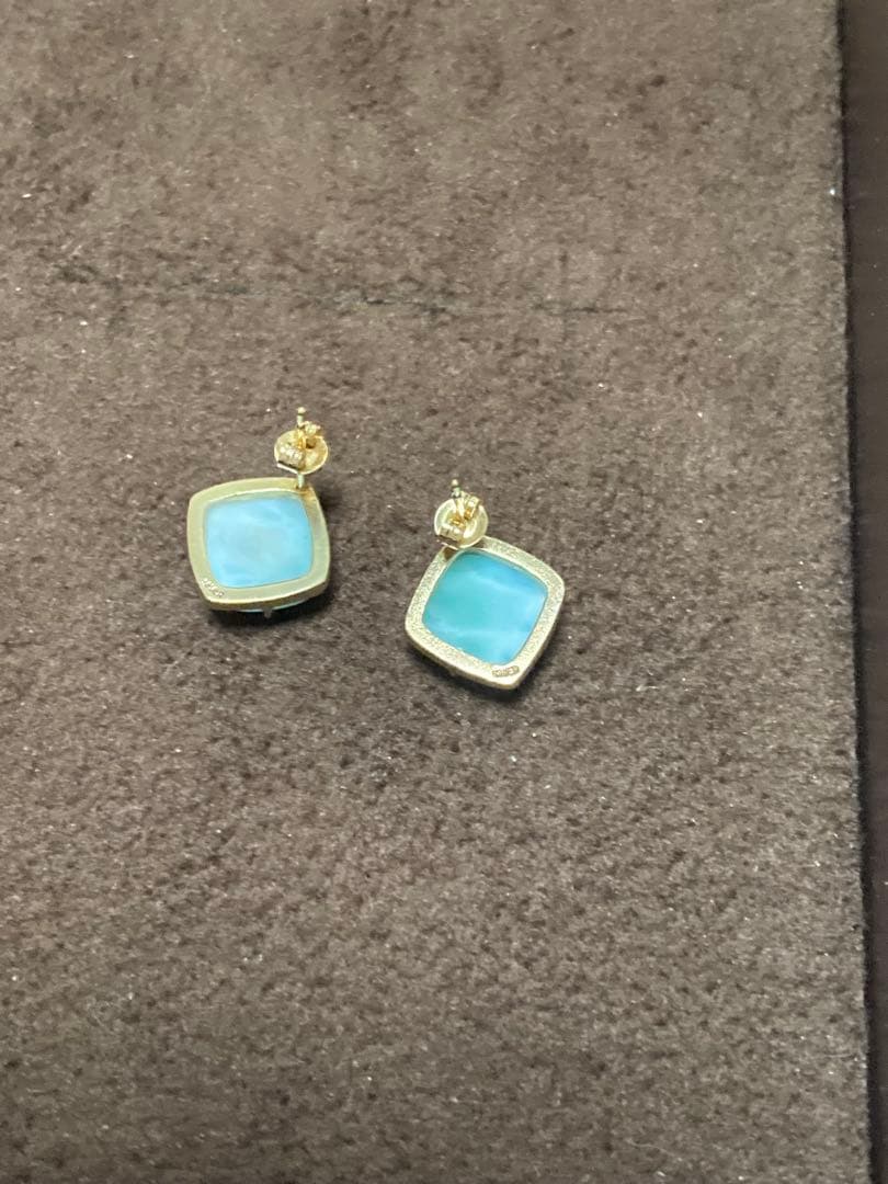 agete ラリマースクエア ピアス