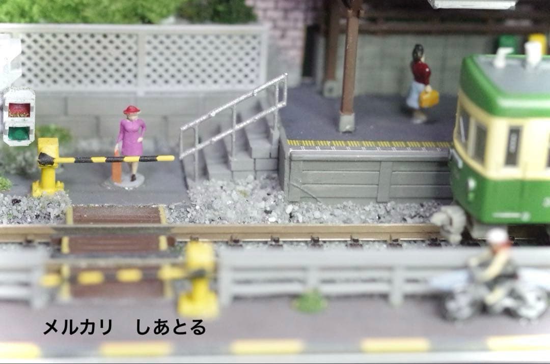 江ノ電 鎌倉高校前 鉄道ジオラマ展示台 Nゲージ Bトレ 鉄コレ 鉄道模型