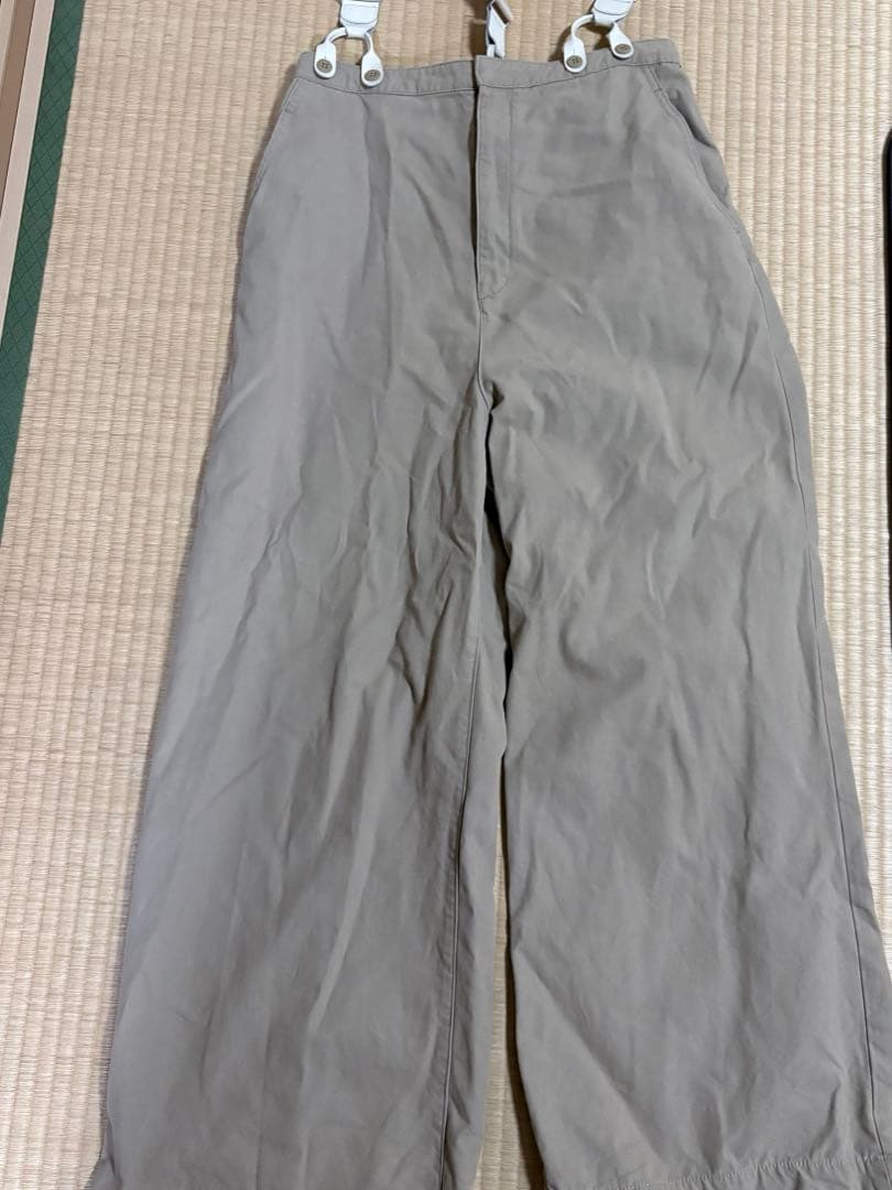 スピックアンドスパンspick＆span REサスペンダー付きワーカーパンツ38