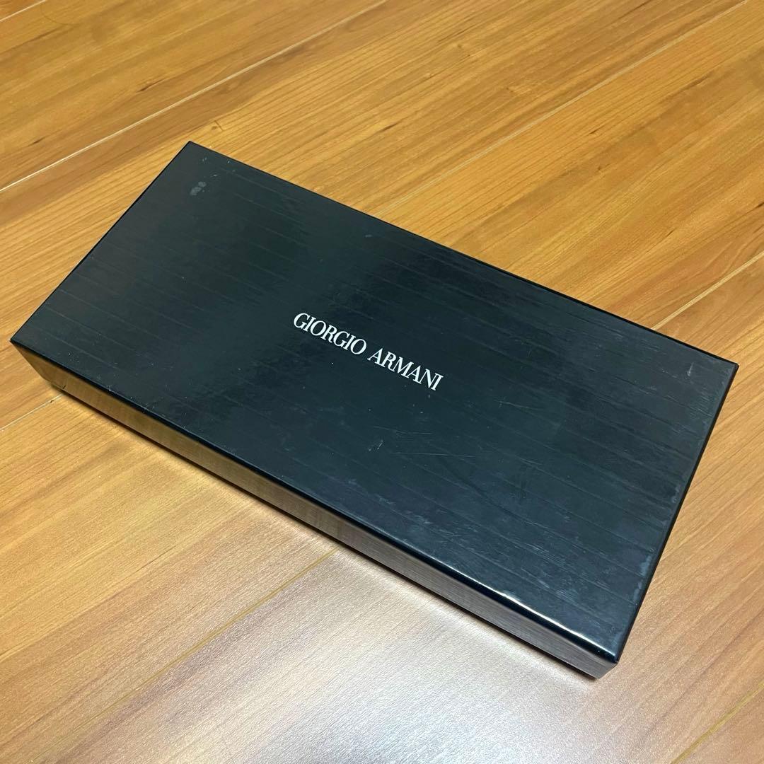 ジョルジオアルマーニ　手袋紺色　羊革