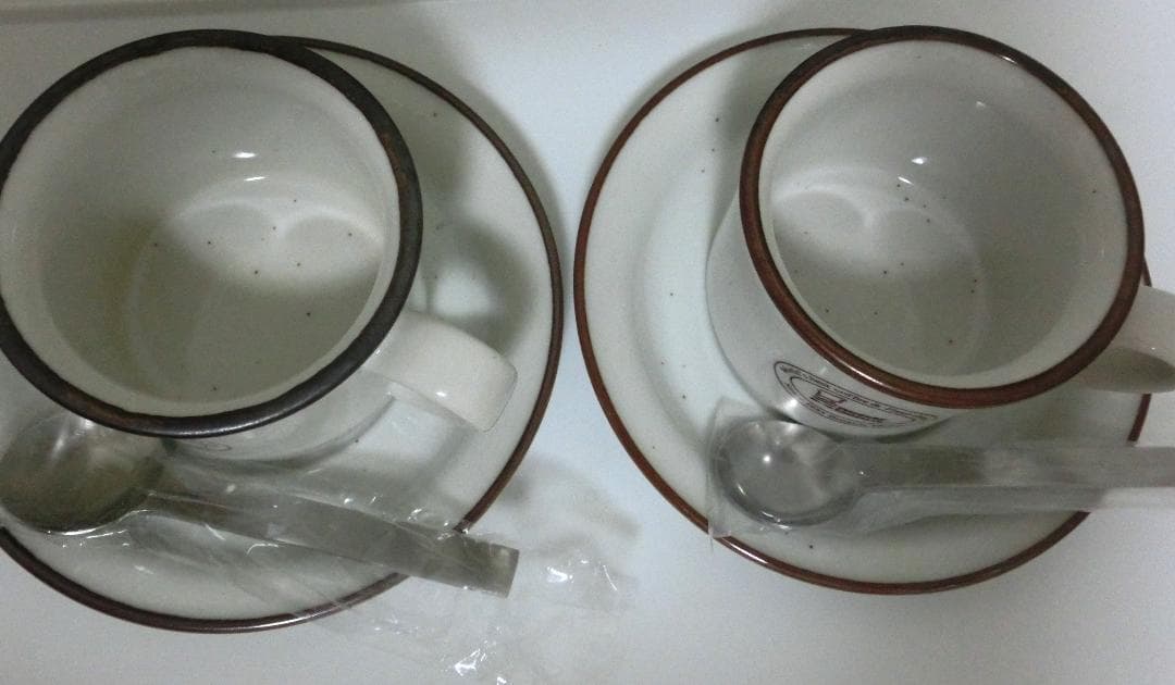 レア　ミスド　ティーカップ＆ソーサー＆スプーン　2セット　紅茶　レトロ　ノリタケ