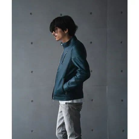 ラトルトラップ 　シープレザー シングルライダースジャケット　LLサイズ