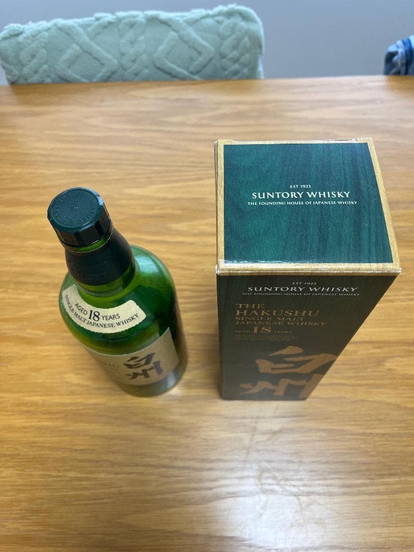 【空瓶、空箱】サントリー《白州》18年シングルモルトウイスキー