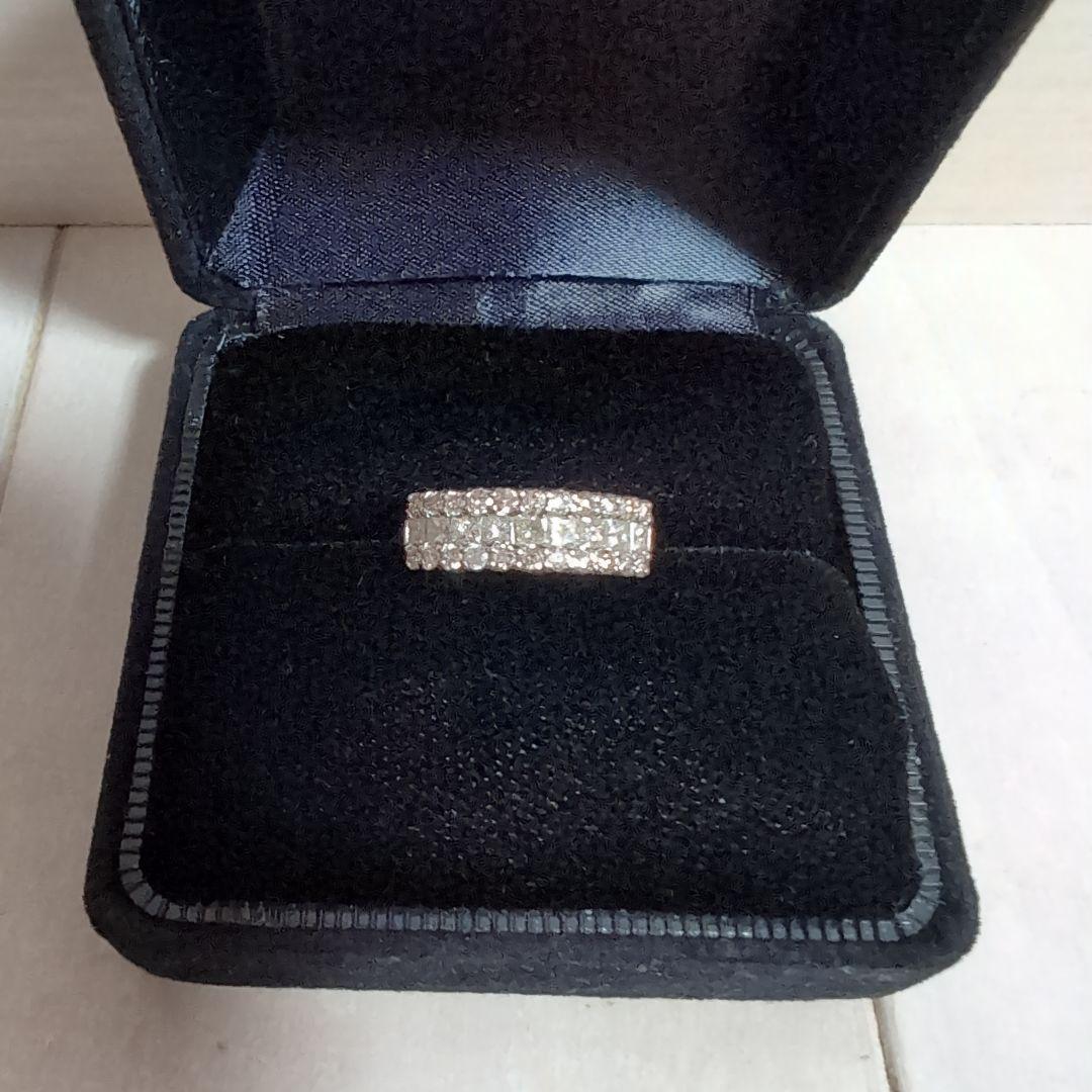 プラチナ ダイヤモンド 1.00ct パヴェ リング pt900 #8.5