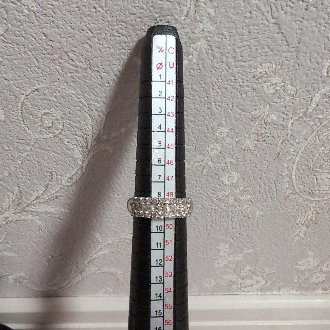 プラチナ ダイヤモンド 1.00ct パヴェ リング pt900 #8.5