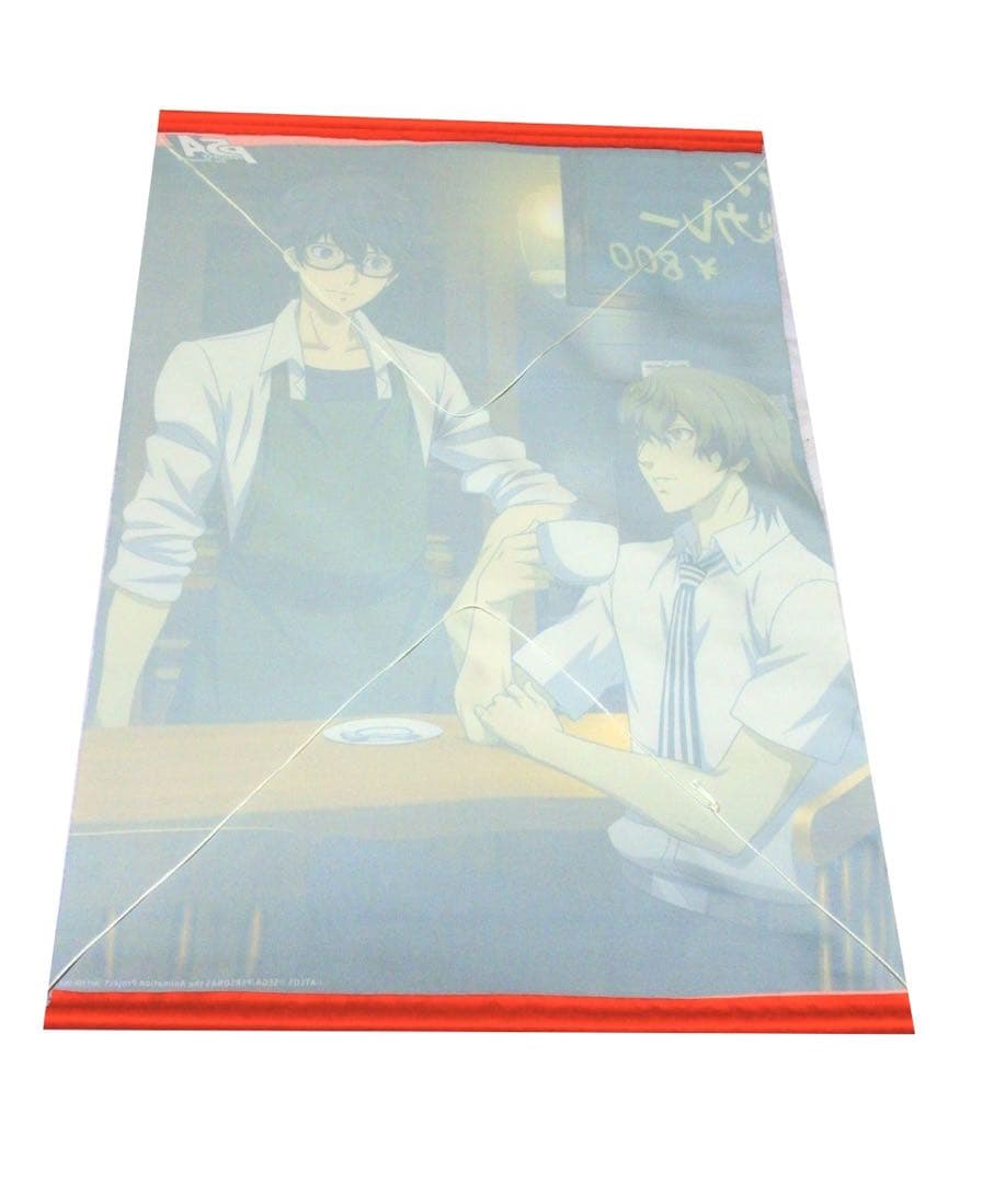 【2種セット】ペルソナ5 アニメイト 連動特典 タペストリー 雨宮蓮 明智吾郎