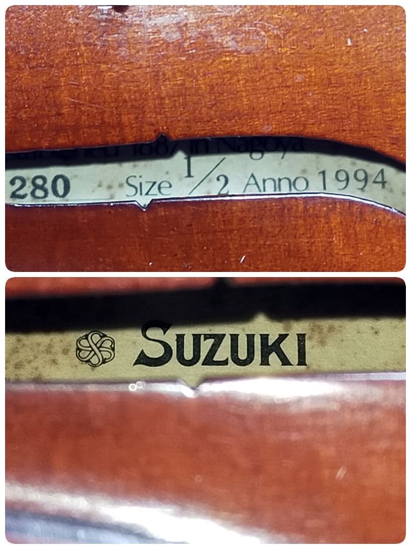 ✨スズキ No.280 1/2サイズ 分数バイオリン 初心者 中級者