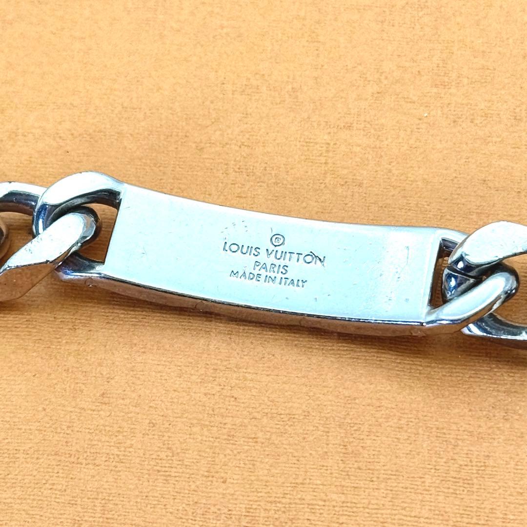 ルイヴィトン ブレスレット ブラスレ チェーン モノグラム シルバー LV 喜平