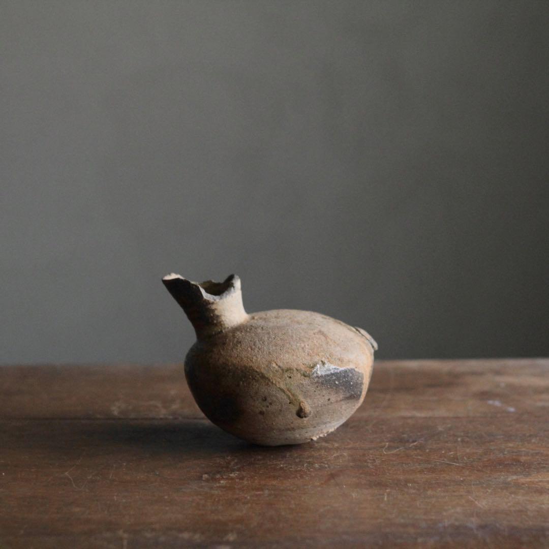 須恵器 平瓶 古美術 古道具 アンティーク 酒器 花器