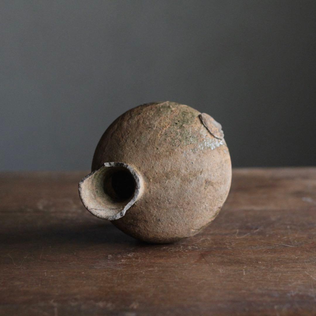 須恵器 平瓶 古美術 古道具 アンティーク 酒器 花器