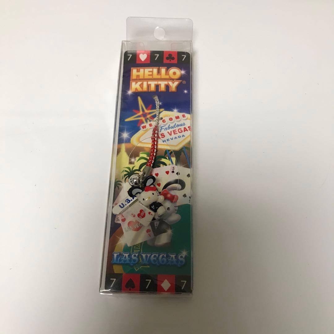 【希少】ご当地キティ ラスベガス バニーガール 根付ストラップ 未開封