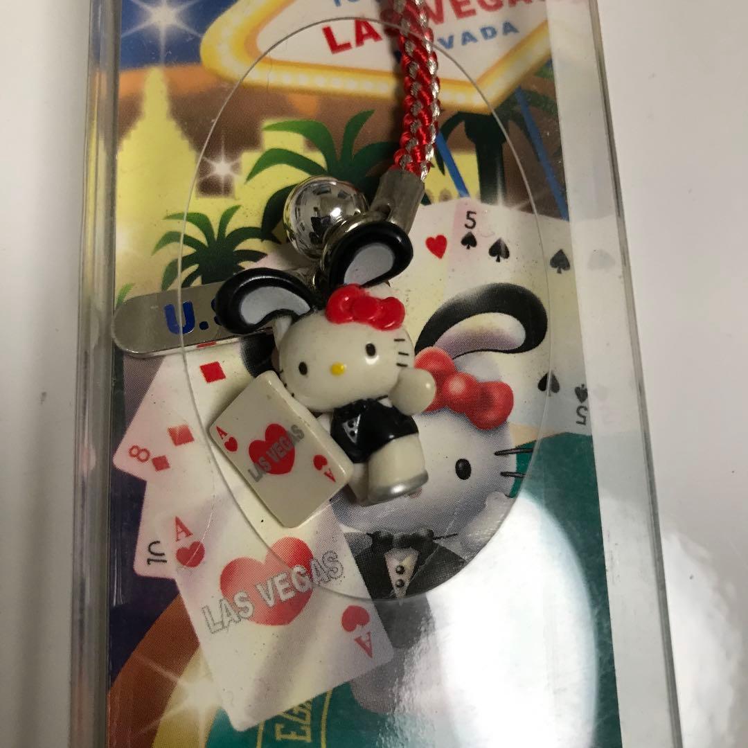 【希少】ご当地キティ ラスベガス バニーガール 根付ストラップ 未開封
