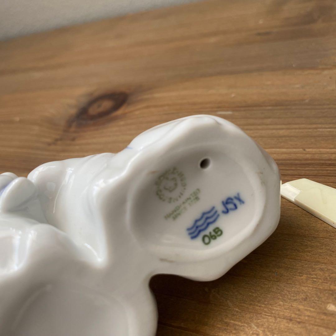 レア　ロイヤルコペンハーゲン フィギュリン ブルーパルメッテ　うさぎ