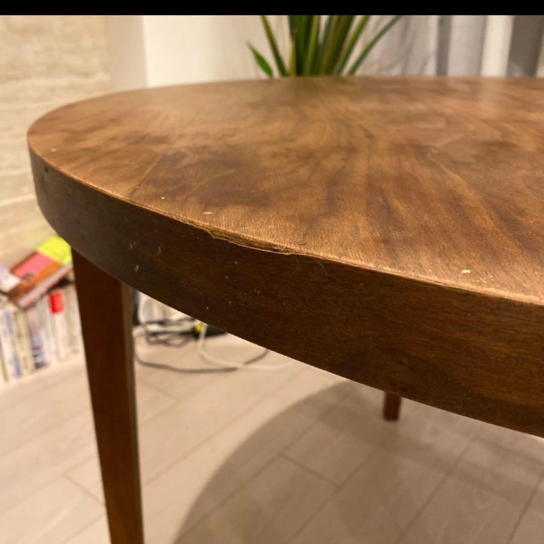 定価12万 アクタス ラウンド 円形 ダイニングテーブル ウォールナット