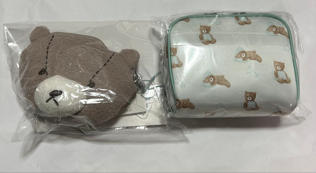 ジェラートピケ　JIN コラボ　新品未開封　ミントポーチ　くまポーチ　2点セット