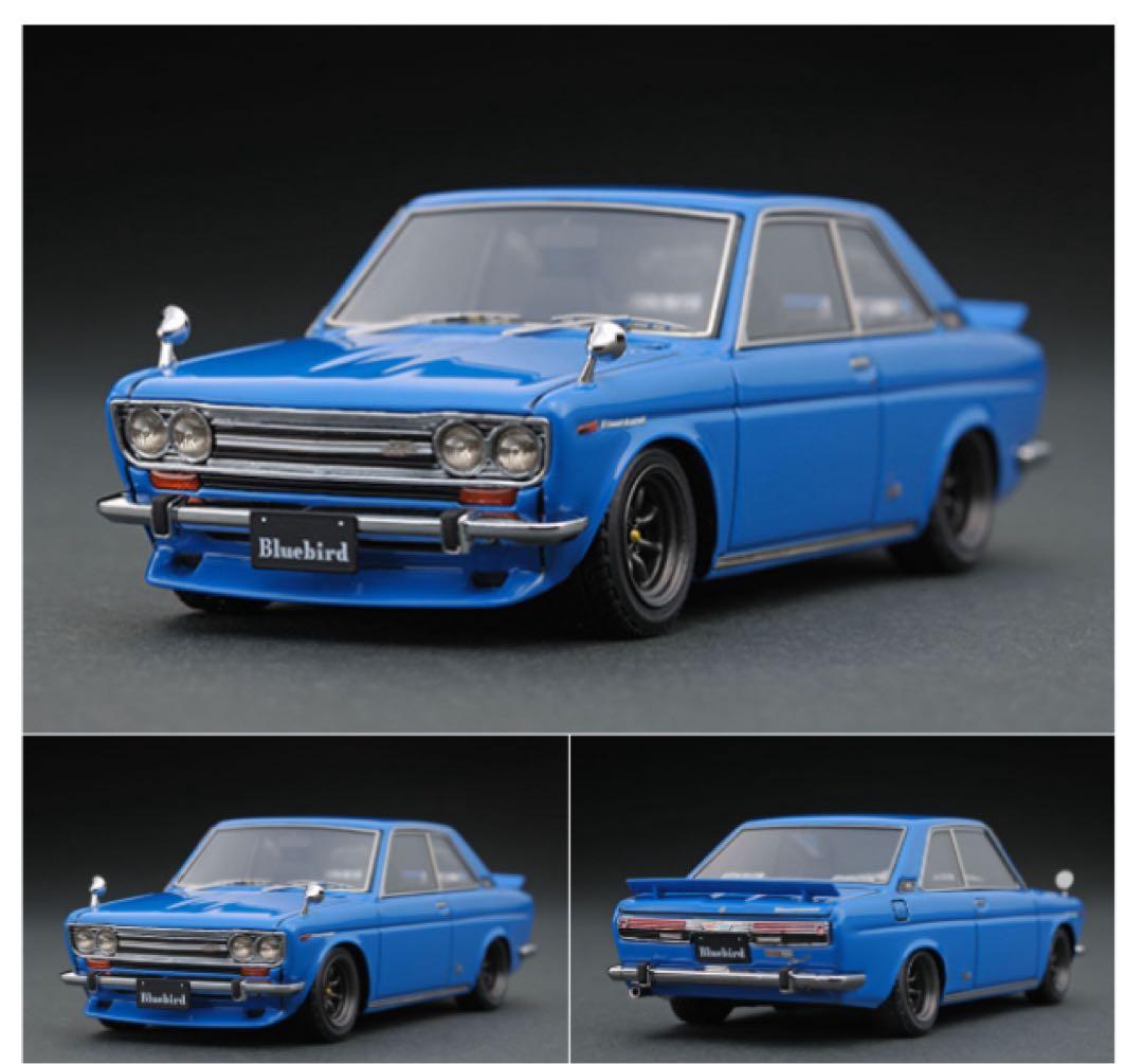 イグニッションモデル　1/43 ブルーバード　クーペ　KP510 ブルー