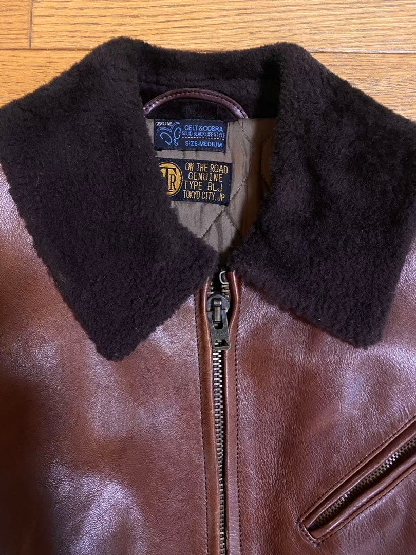 限定値下ケルトアンドコブラCelt&CobraムートンボアレザージャケットM