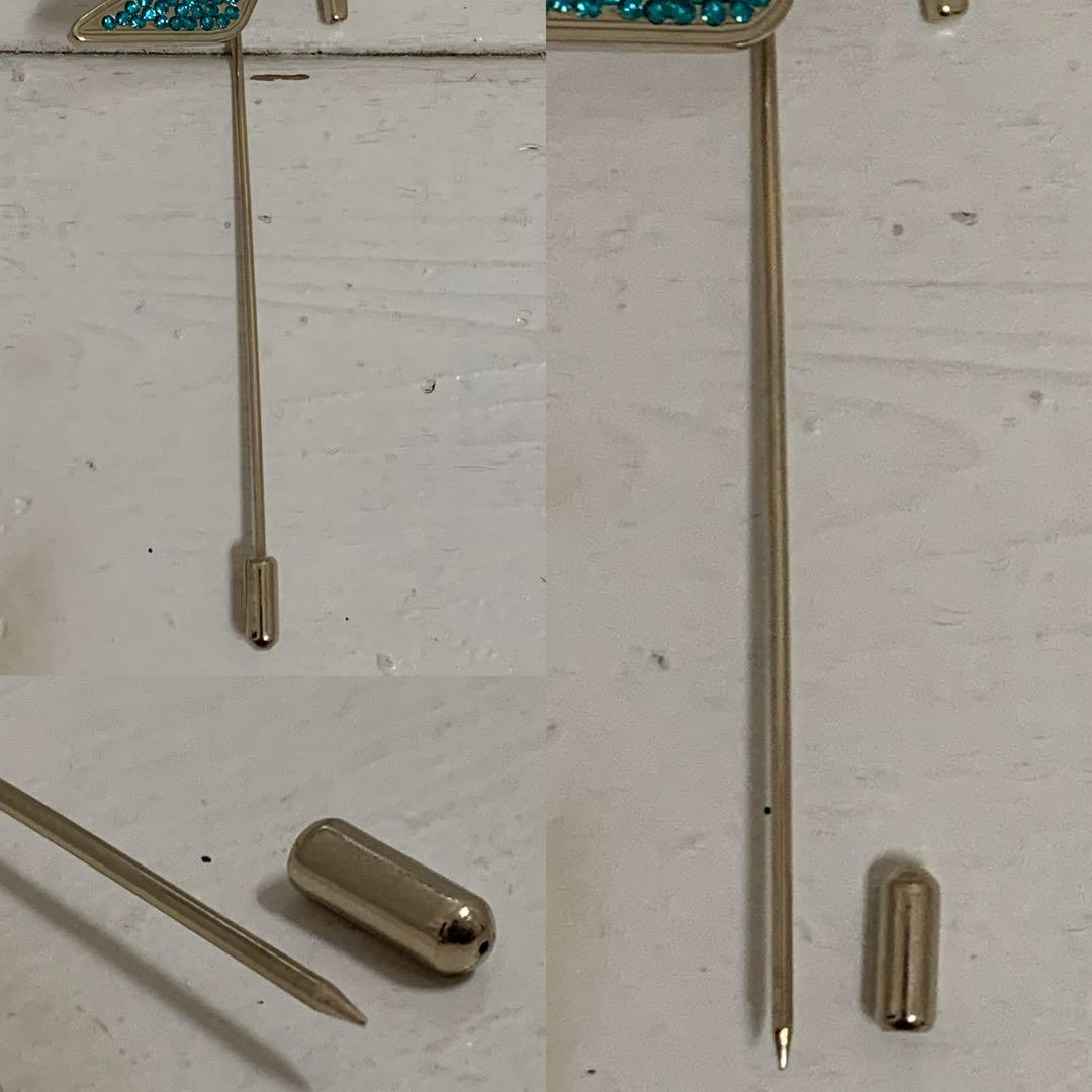 Farragamo VINTAGE ITALY製 パンプスデザイン ピンブローチ