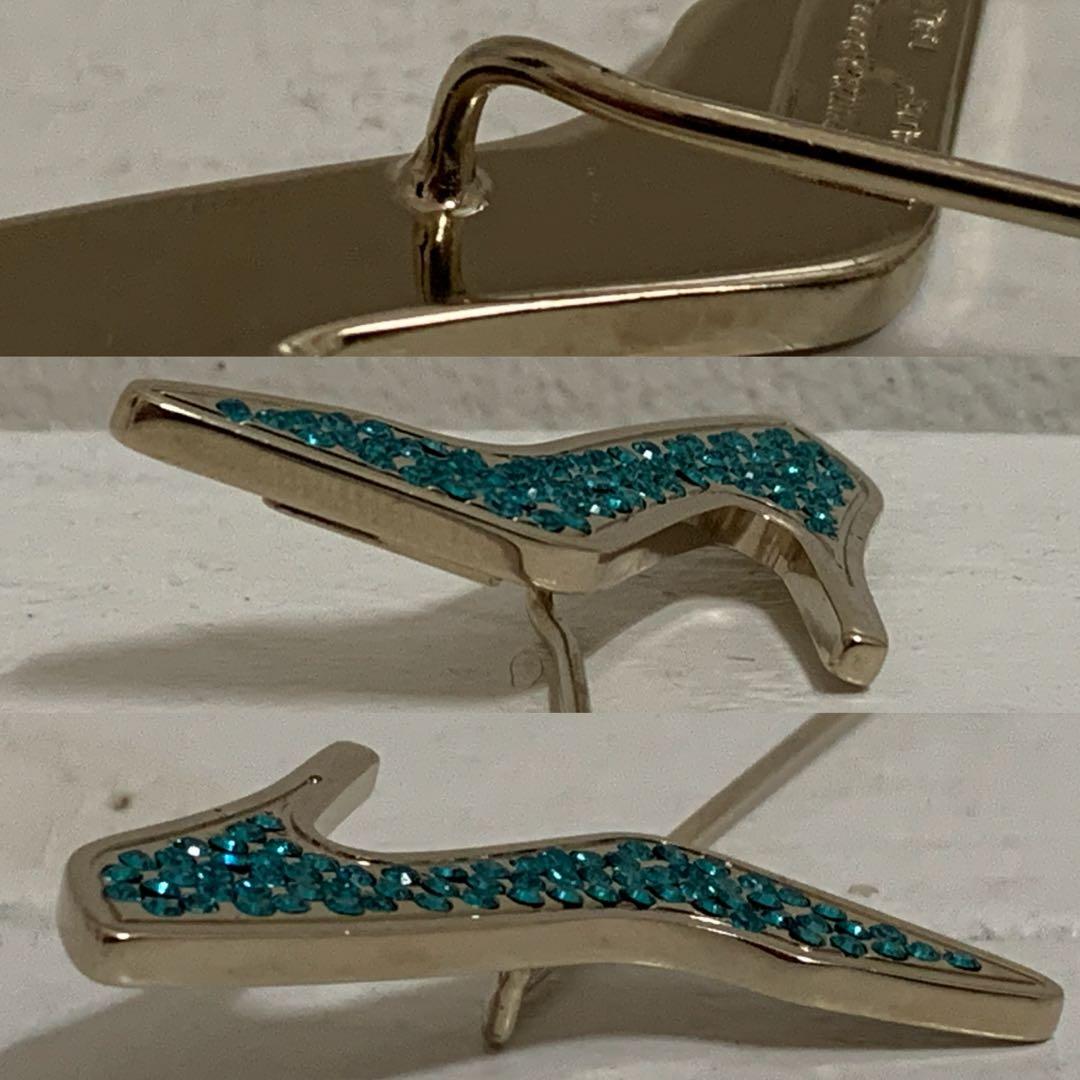 Farragamo VINTAGE ITALY製 パンプスデザイン ピンブローチ