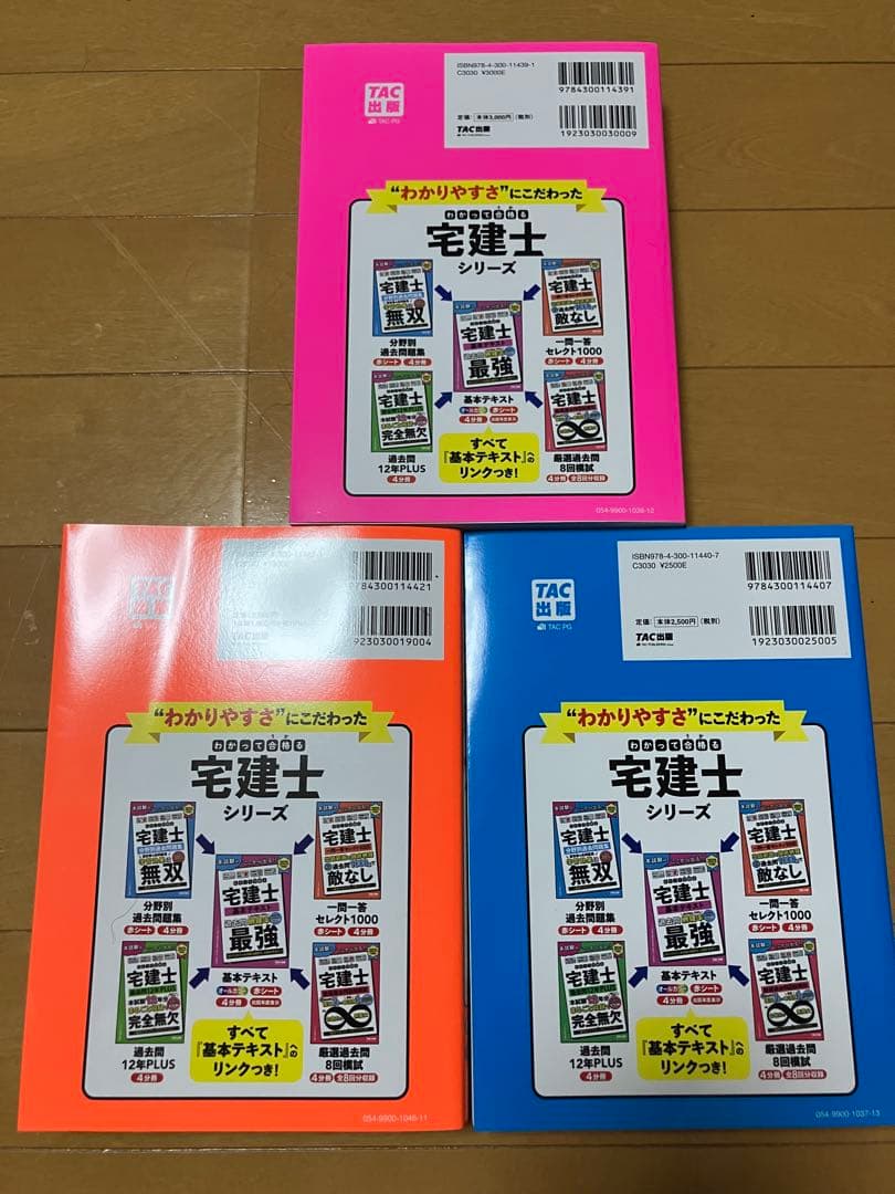 わかって合格る宅建士2025年3冊 及びDVD8枚　未使用です。