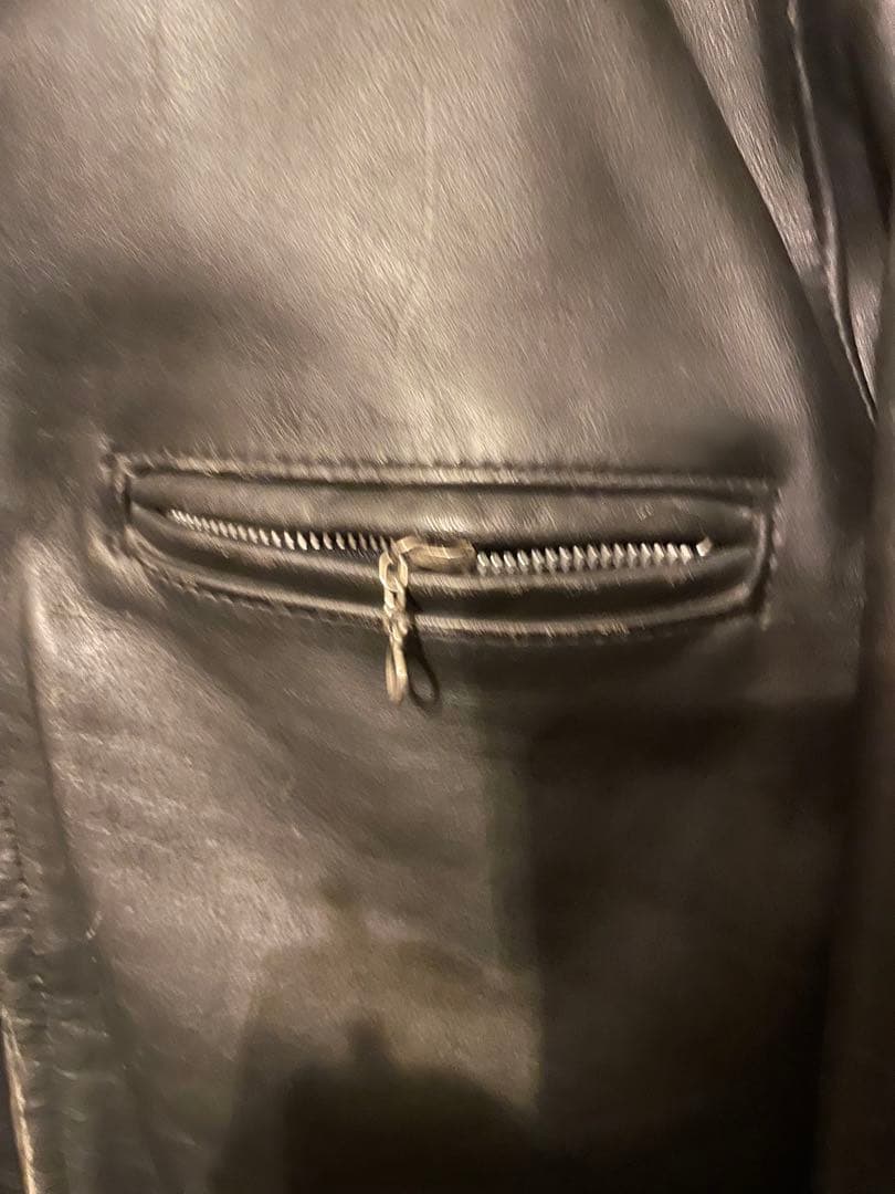 Schott 641 レザージャケット 40 ボアライナー ブラック