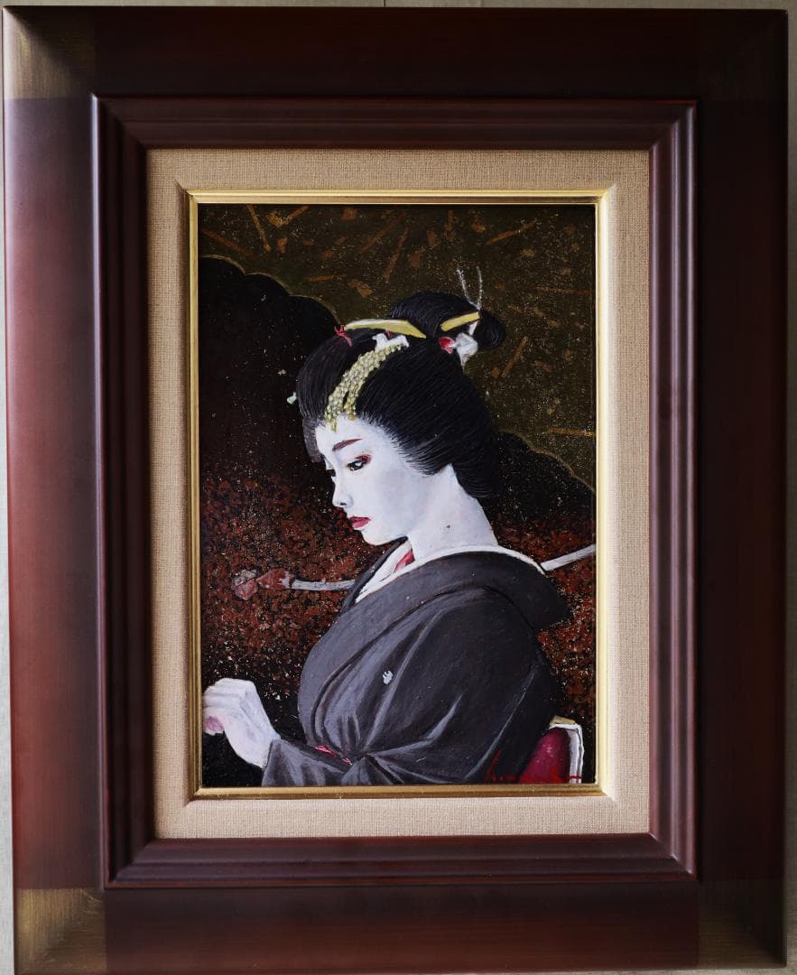 『風に添う』　油彩肉筆画