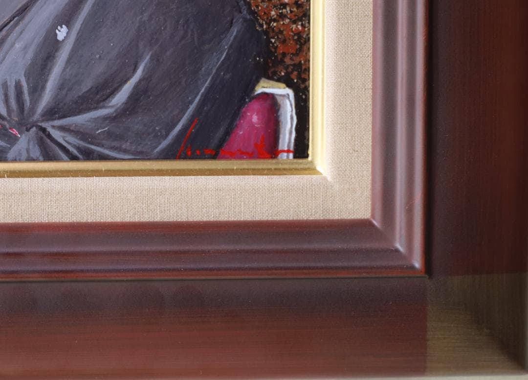 『風に添う』　油彩肉筆画