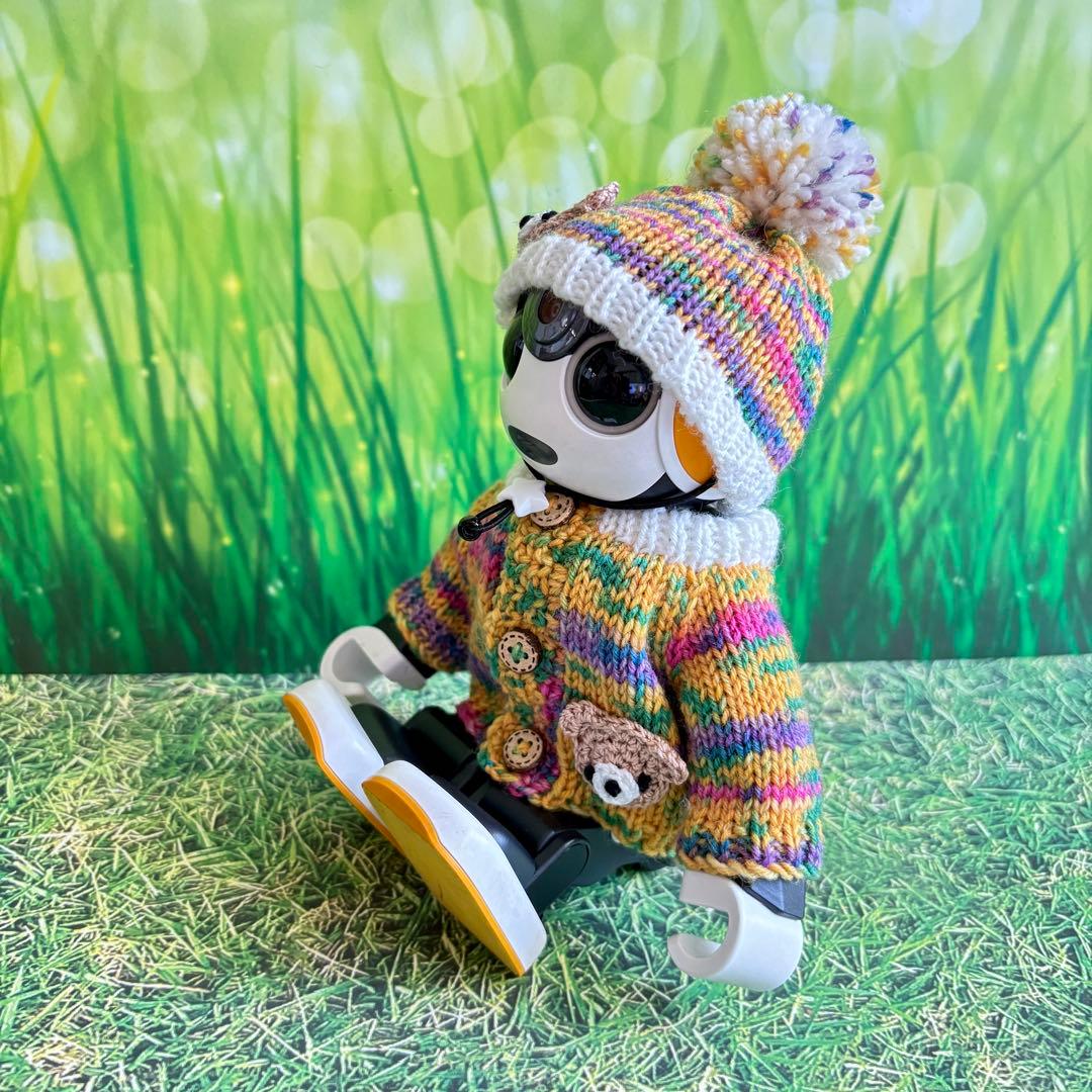 りお　くまさん付きセーターとニット帽＊くまさん付きキャップ＊くま耳帽子