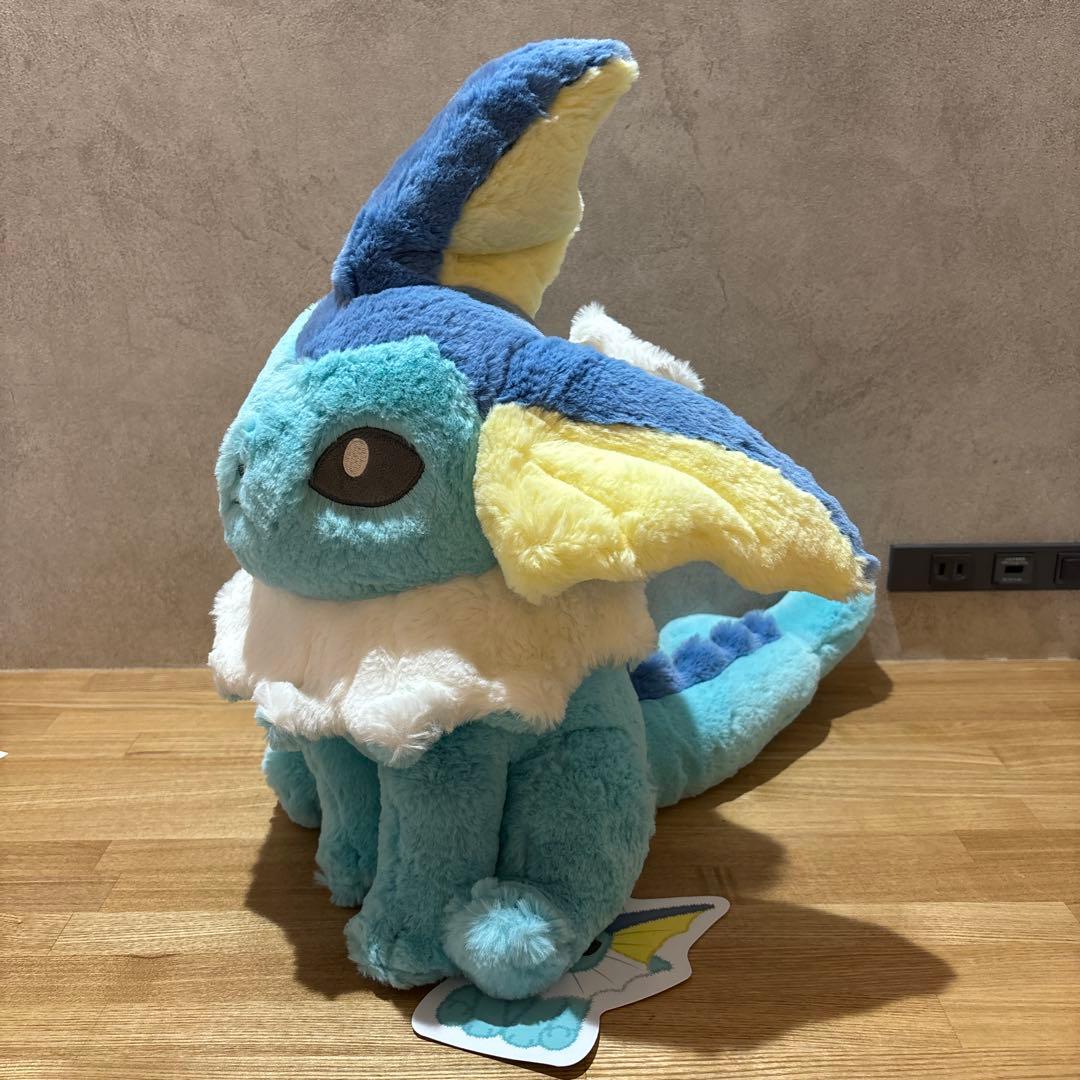 【廃盤/極美品/タグ付き】ふわふわ抱きぬいぐるみ　シャワーズ