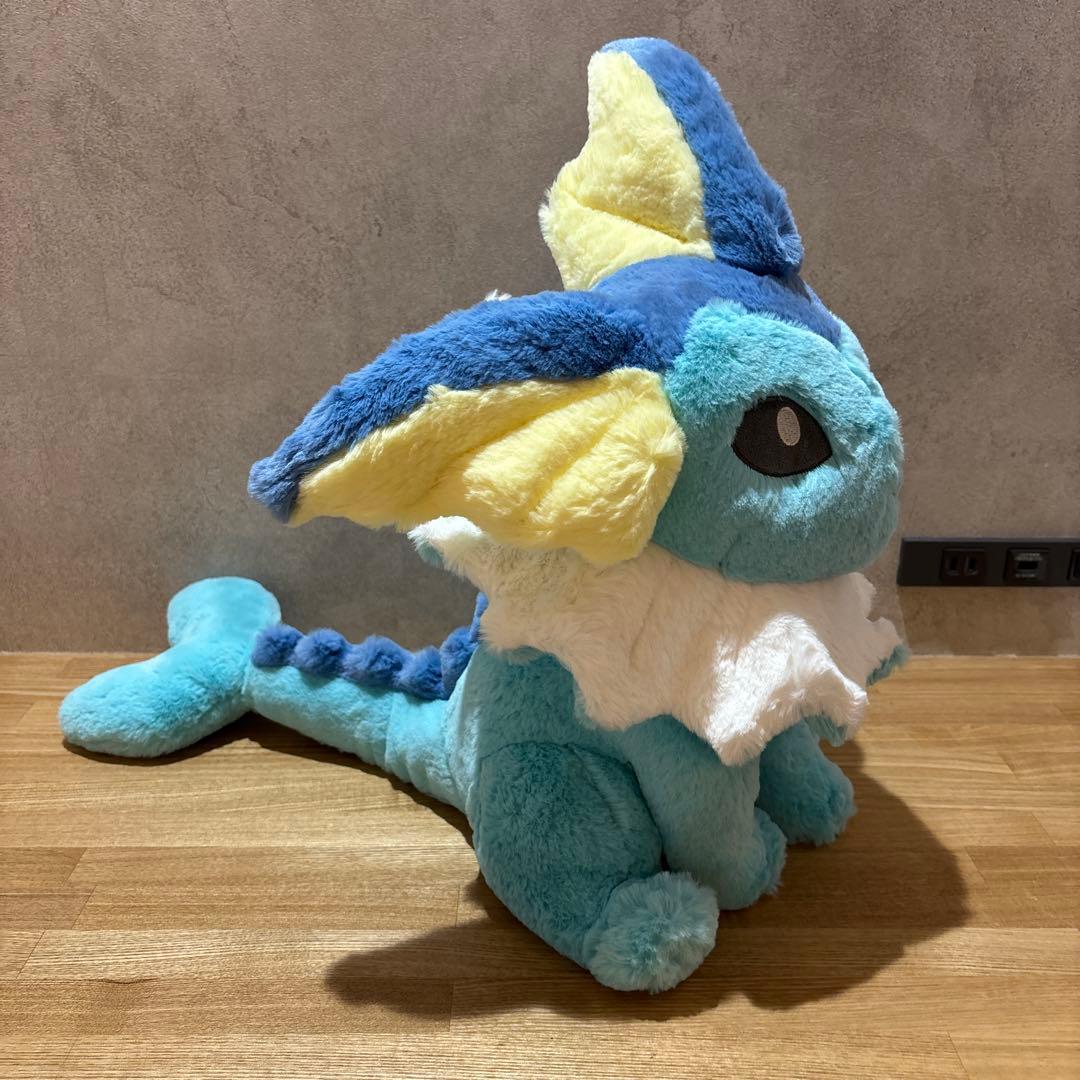 【廃盤/極美品/タグ付き】ふわふわ抱きぬいぐるみ　シャワーズ