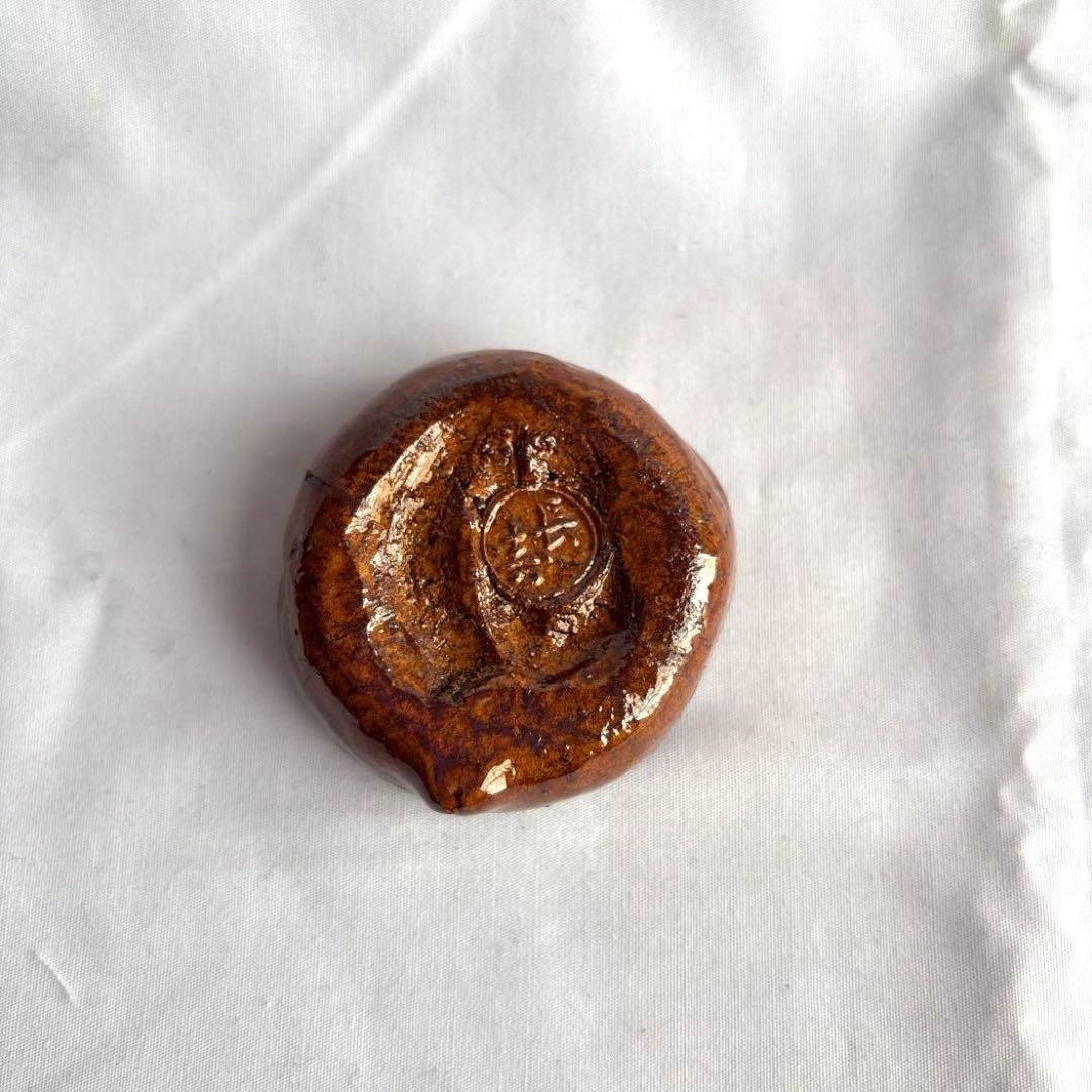 陶器製猿の香合　桐箱付