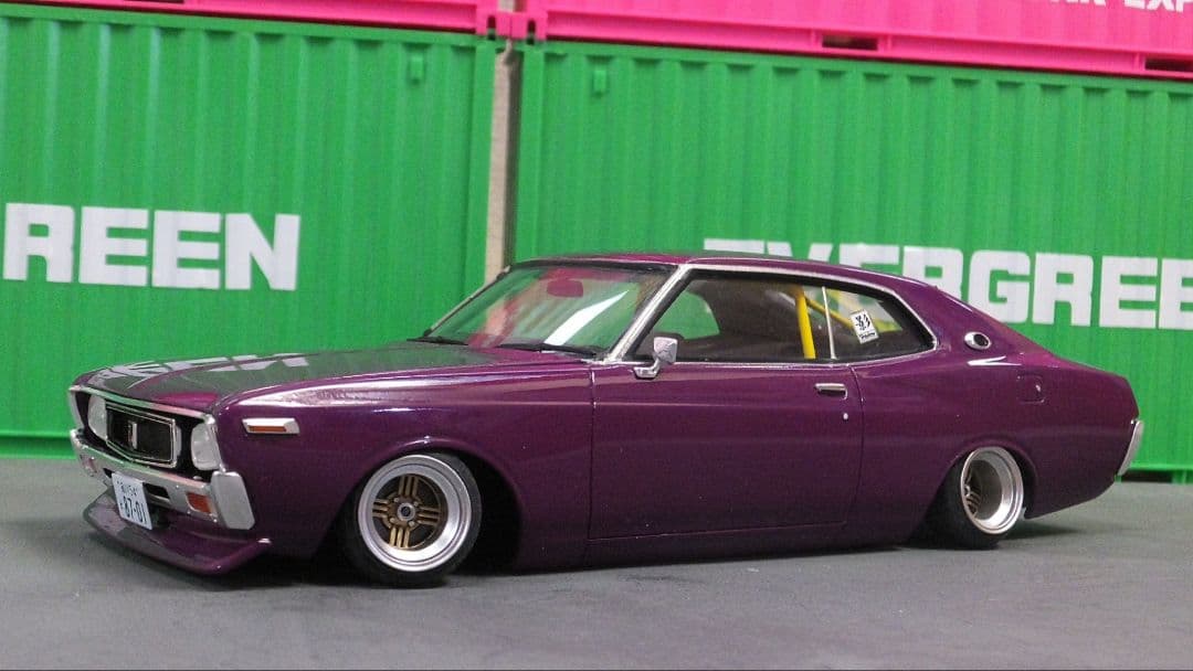 1/24 ブタケツ　ローレル　SGX 完成品　シャドー　シャコタン　C130