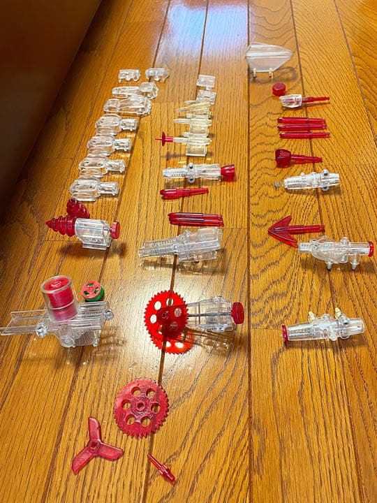 【当時物】サイボーグライダー　オートバイセット×2台分　武器セット付