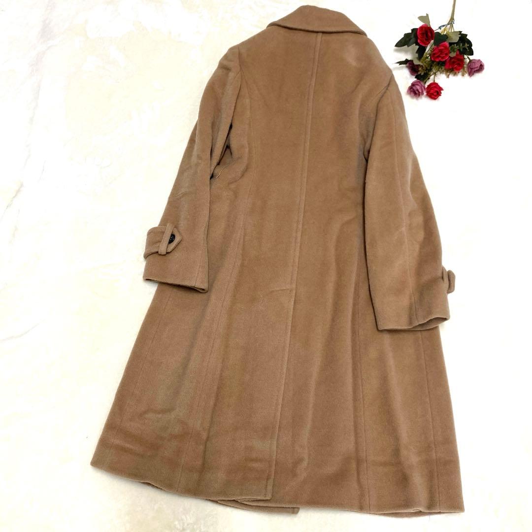【MAX&Co 】カシミヤ混　ロングコートベージュ ダブルブレスト