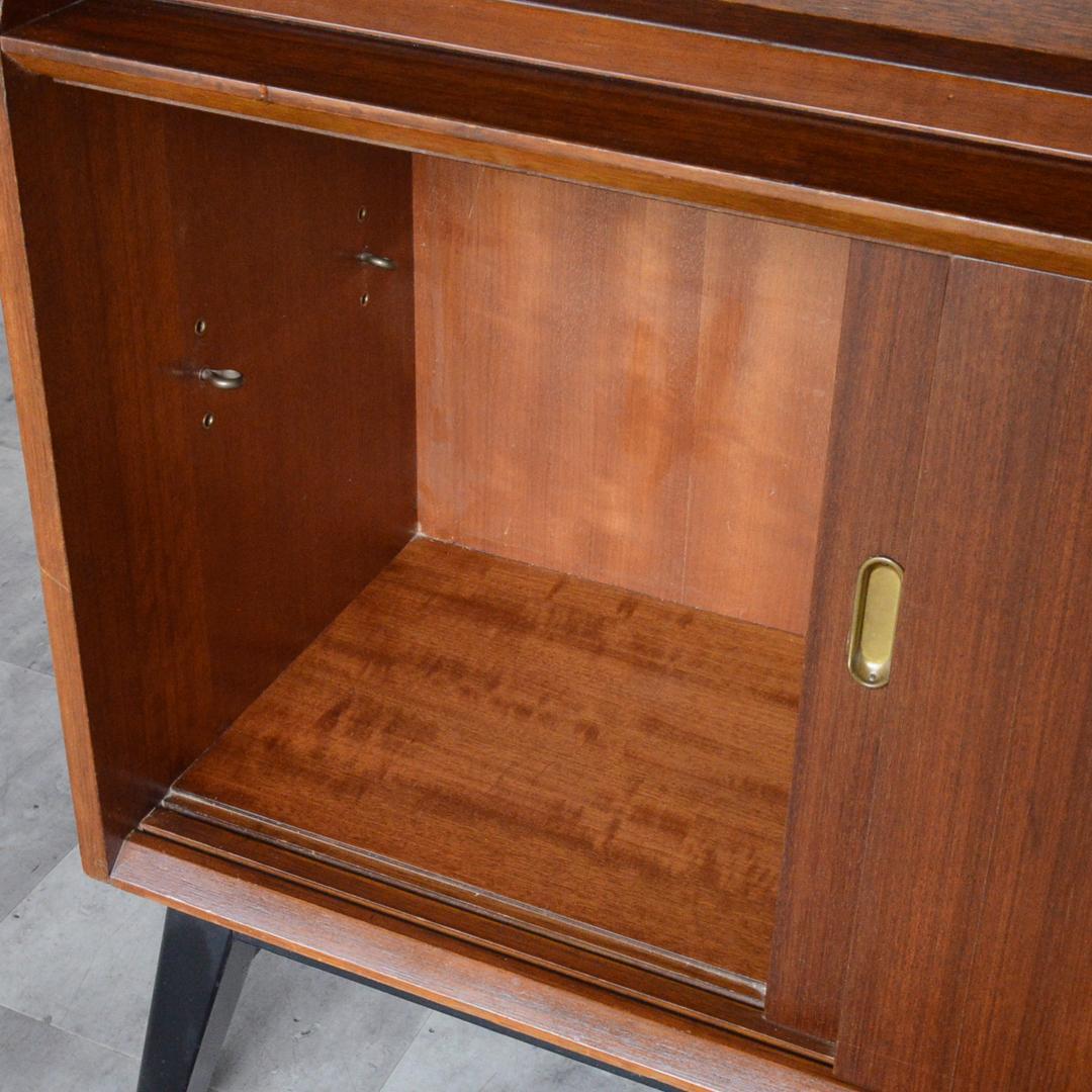 イギリス ヴィンテージ Beautility ガラスキャビネット ビューロー付