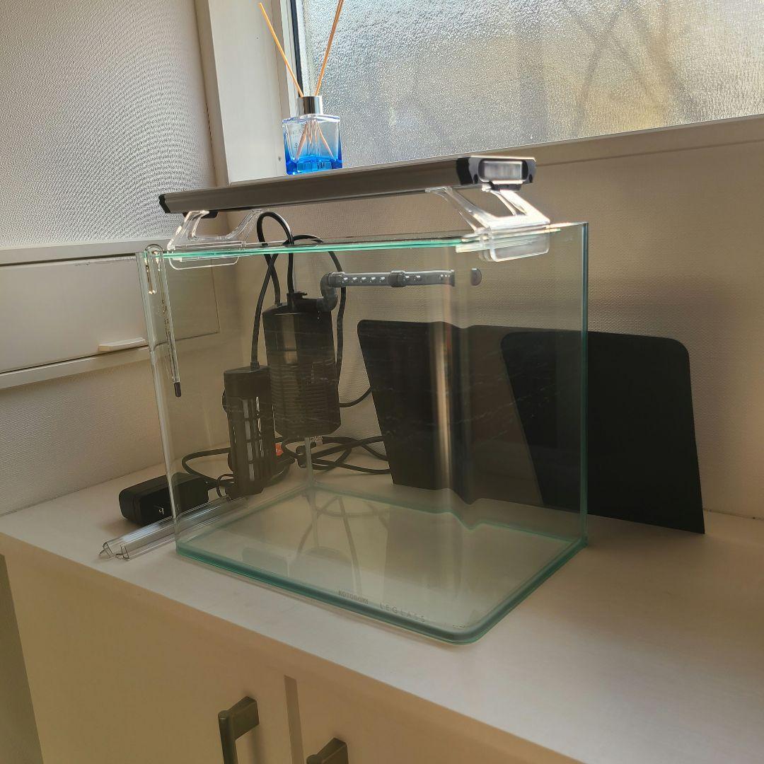 アクアリウムセット ガラス水槽 フィルター LEDライト ヒーター 他