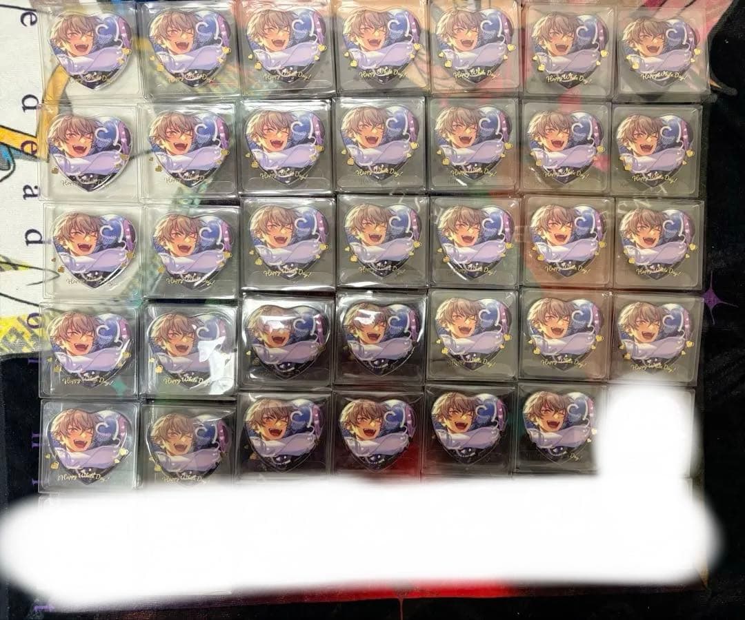 あんさんぶるスターズ あんスタ 大神晃牙 缶バッジ ハート缶バッジ 42個セット