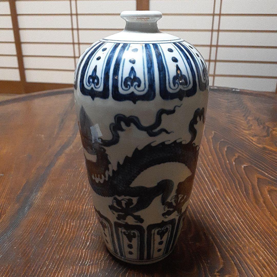 中国大明宣徳年製雲龍図小梅瓶