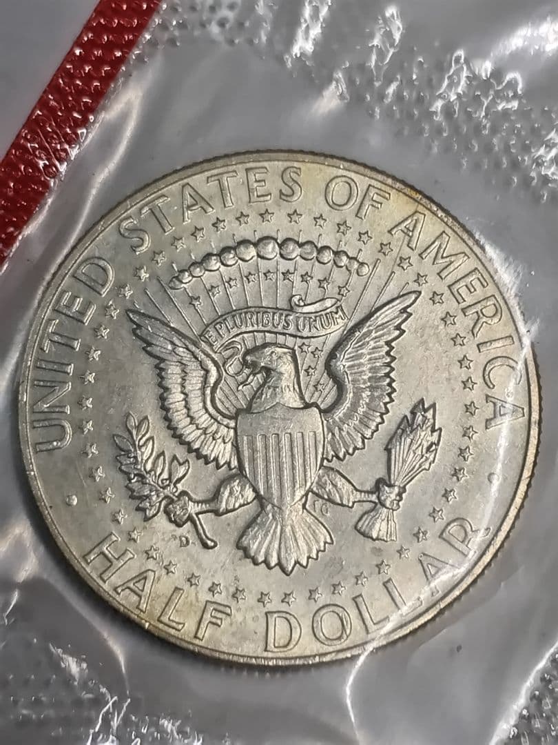 pn448 エラー銀貨 1964年D. アメリカ合衆国 ５種セット 50Cエラー