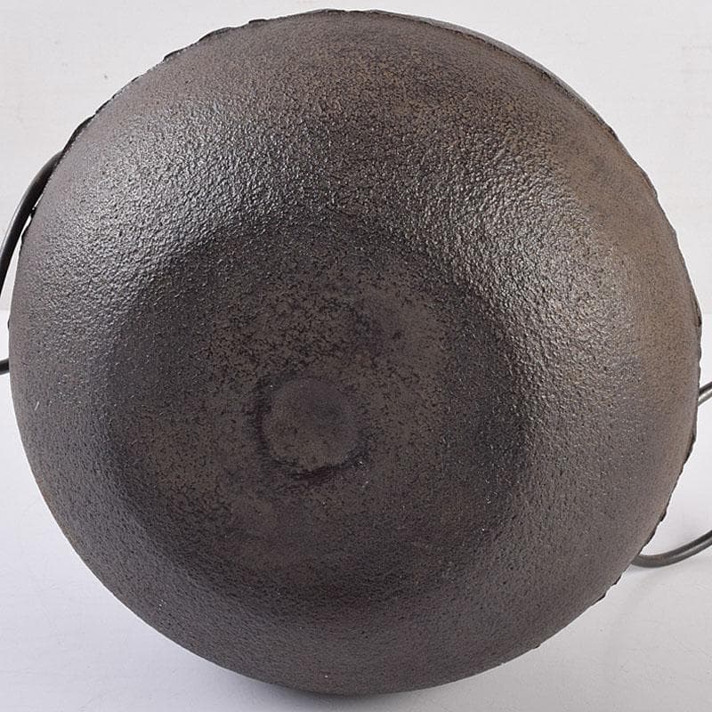 煎茶道具　釜師　佐藤清光作　阿弥陀堂釜　鉄釜　鉄釜　共箱　V　R8943B