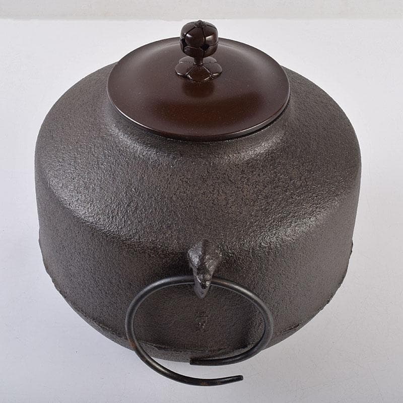 煎茶道具　釜師　佐藤清光作　阿弥陀堂釜　鉄釜　鉄釜　共箱　V　R8943B