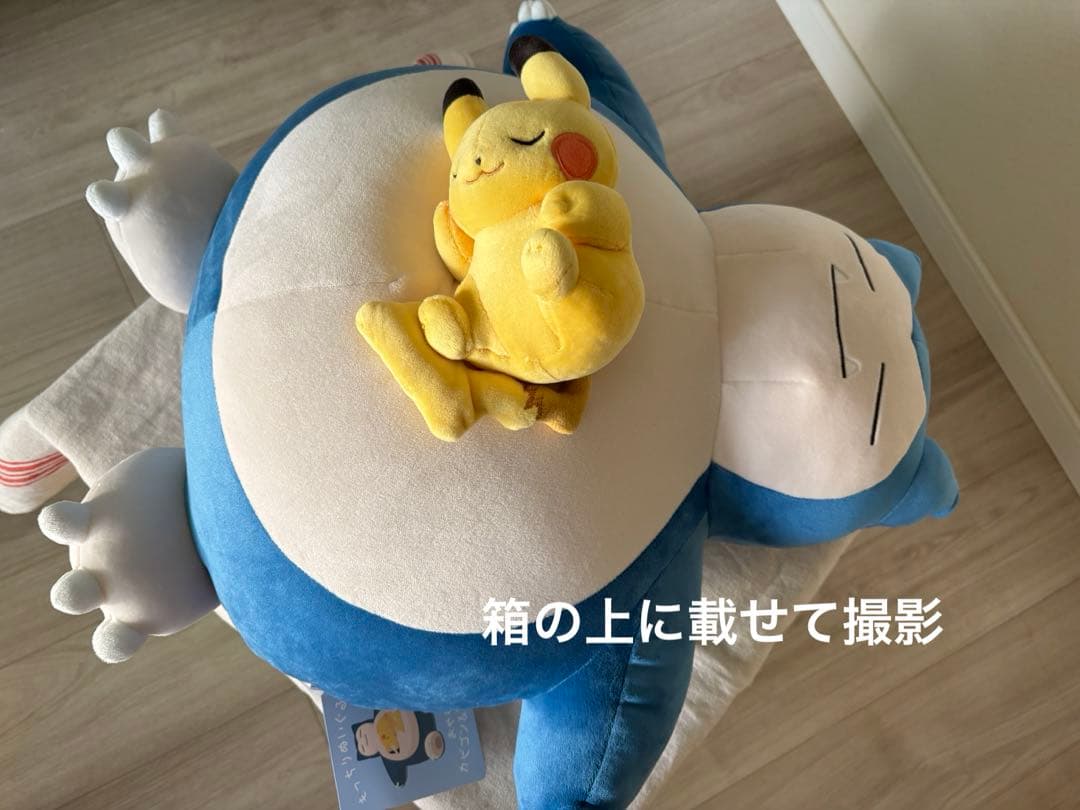 もっちりぬいぐるみ Pokemon Sleep おやすみカビゴン＆ピカチュウ