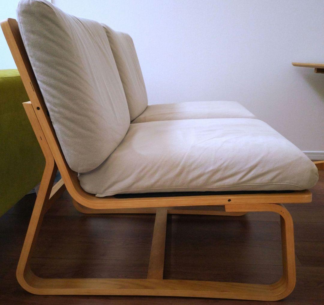 無印良品 リビングでもダイニングでもつかえるテーブル＋ソファチェア2脚セット